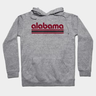 Retro Alabama Stripes Hoodie